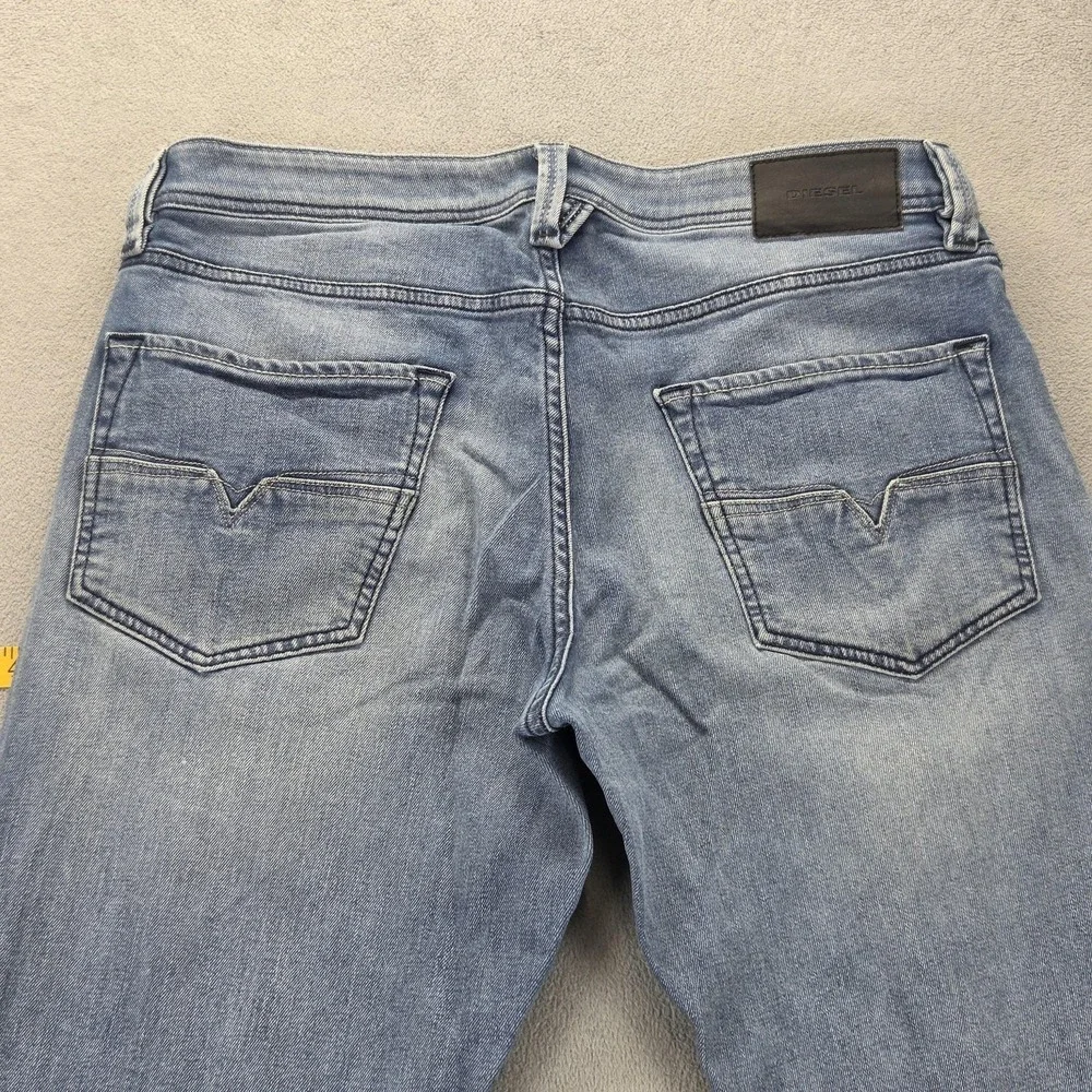 Diesel Jeans Mens 32x32 Blue Larkee Beex Regular Tapered Button Fly 084RB‎